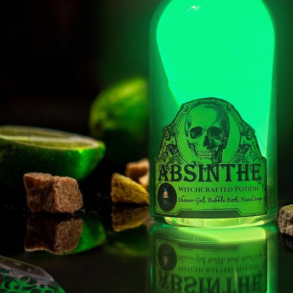 Soap ABSINTHE Scented in Absinthe Citrus Floral, 3-in-1 Shower Gel/ Bubble Bath/ Hand Soap