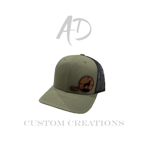 Hunting hat, Coyote hunting, Predator hunting, Leather patch hat, Hunting gear, Leather patch hunting, Outdoorsman