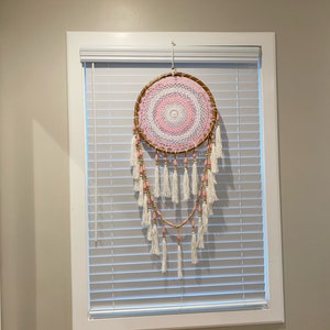 Pink Beaded Dreamcatcher - Multiple Sizes Available