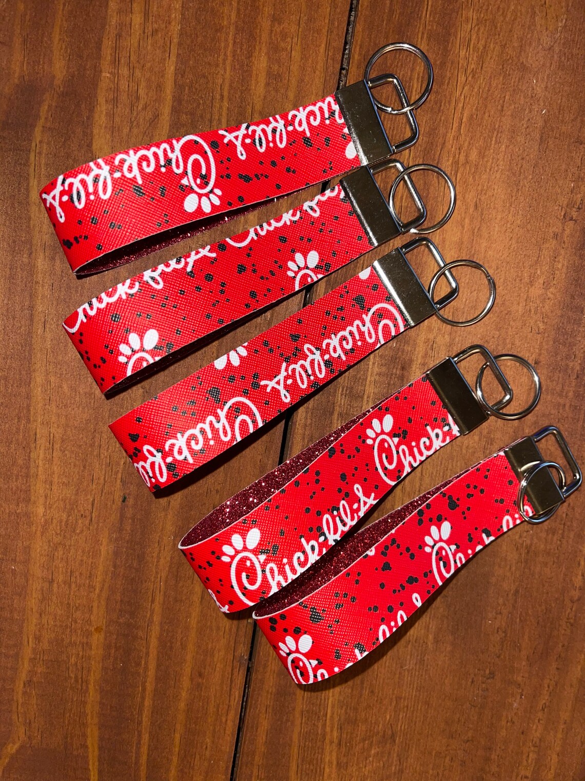 ChickfilA Keychain Wristlet Etsy