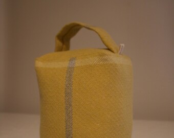 Yellow Check door stop