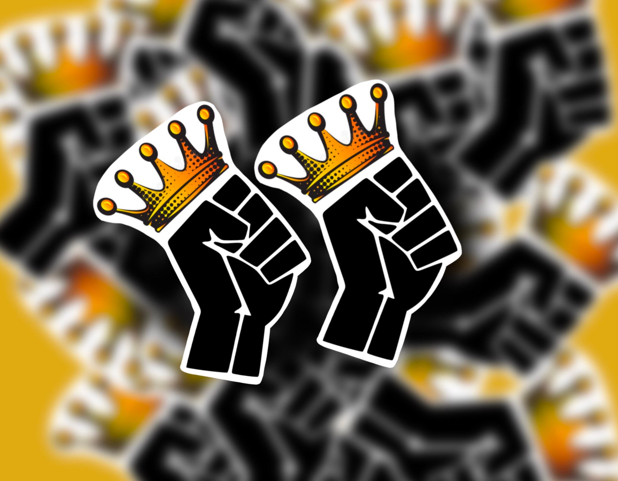 BLM red fist sticker