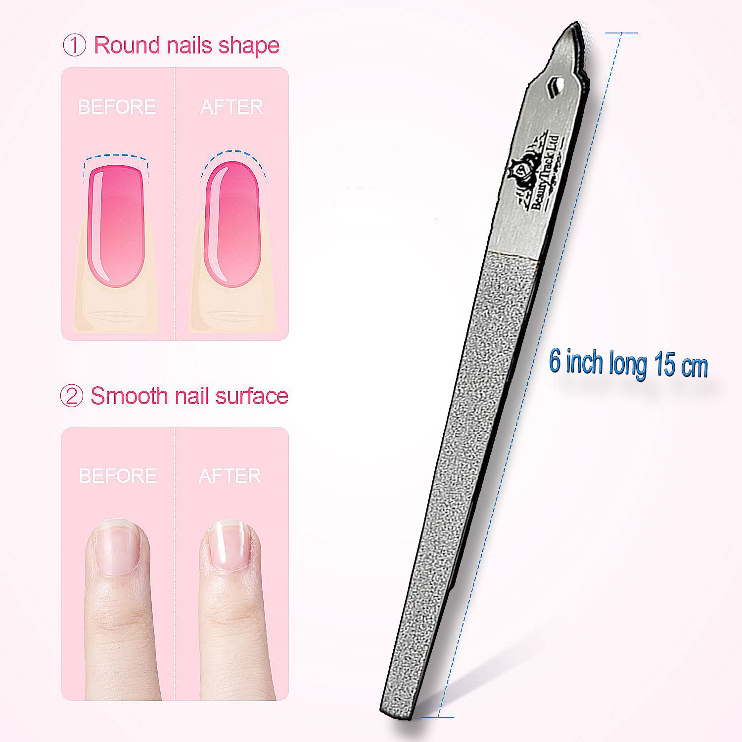 Professional 6 Slim Skin Care Toe Nail File Diamond Deb Manicure
