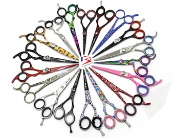 BeautyTrack Sharp Hair Scissors, Hairdressing Scissors, Cut your Hair at Home - 9 Colours, Branded Scissors with Presentation Case