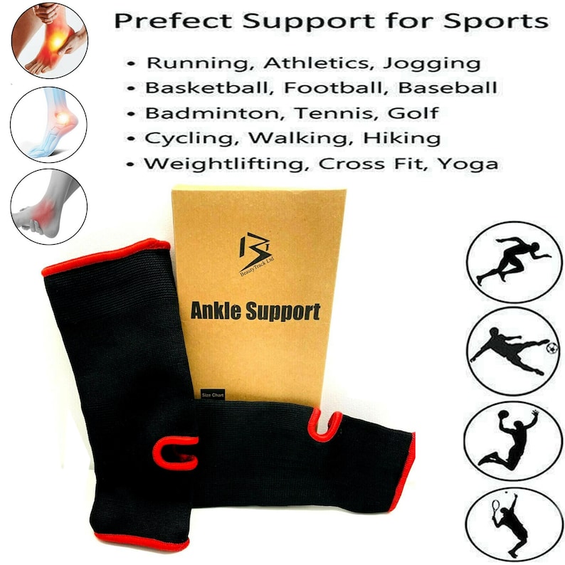 Ankle Tendon Arthritis Tendinitis Elasticated Support Compression Bandage Brace Etsy