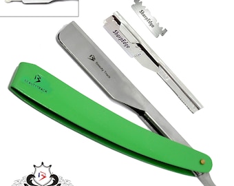 Barber Salon Straight Cut Throat Shaving Razor Rasoirs Rasoi With Free 10 Blades