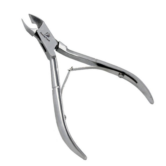 German Steel Curved Cuticle Nipper Satin Finish Cutter Remover Etsy