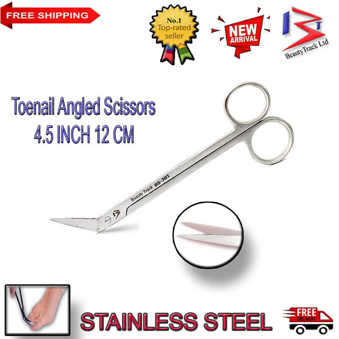 Toe Nail Scissors Toenail Scissor Angled Cutting Strong Etsy