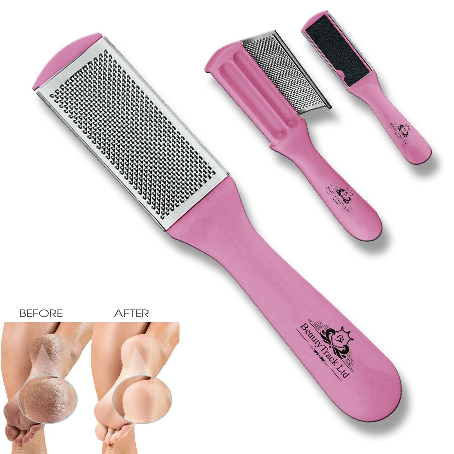 1pc Professional Metal Foot Scrubber for Pedicure and Dead Skin Removal -  Callus Remover and Shaver for Feet - Professional Rasp for Foot Care