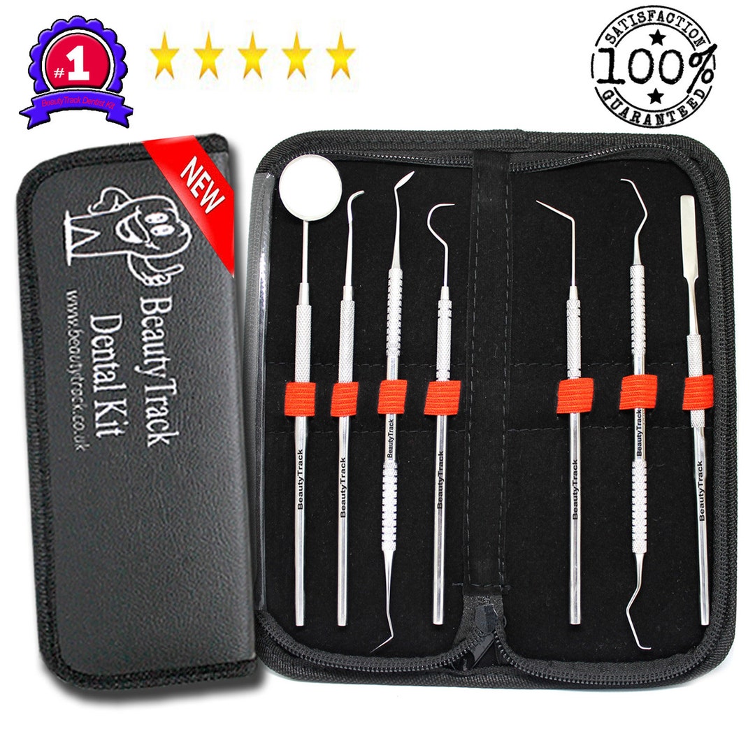 Dental Teeth Cleaning Kit 7pcs Dentist Floss Plaque Remover Care Tooth