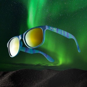 Gafas de sol multicolores Northern Lights de moda para hombre