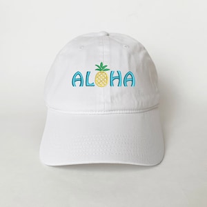 Aloha Pineapple Embroidered Cap Dad Cap Dad Hat