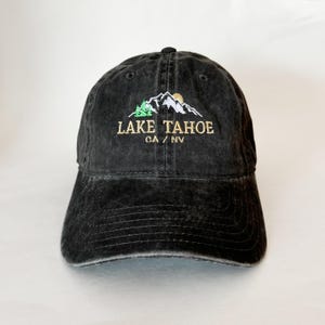 Lake Tahoe Bestickte Mütze Baseball Hut Natur Hut Berghut Camping Hut Wanderhut