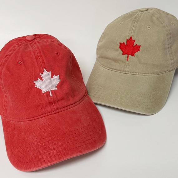 Casquette Baseball Canada Unisexe - 100% Coton, Feuille D'érable Brodée, Réglable, Vert