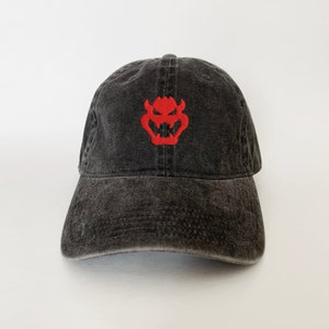 Bowser Face Halloween Cap Bowser Cap Dad Cap Halloween Costumes Embroidered Hat