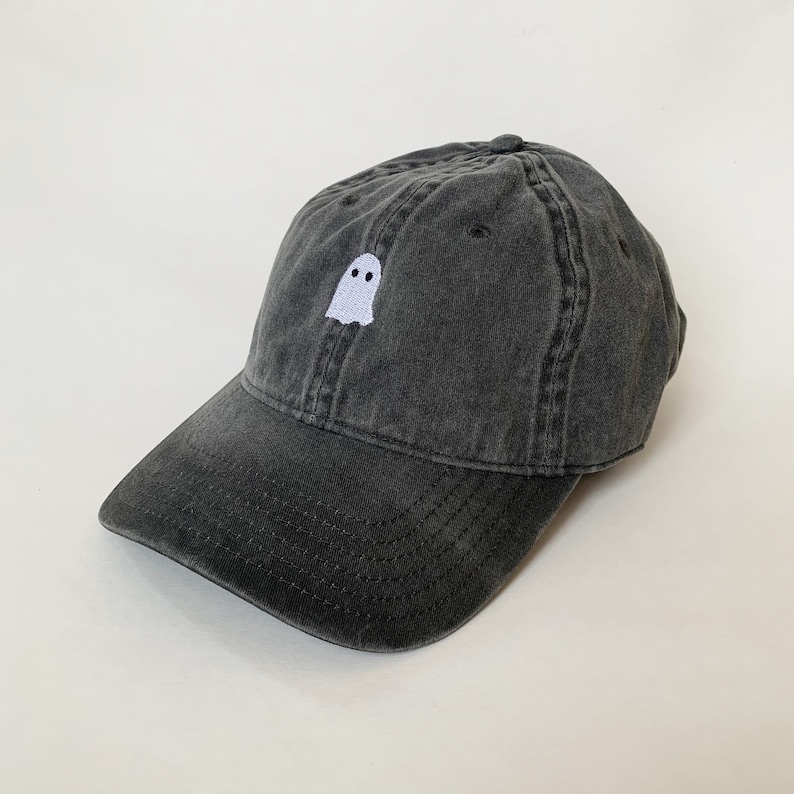 Ghost Halloween Cap Ghost Cap Dad Cap Halloween Costumes Embroidered Hat image 4