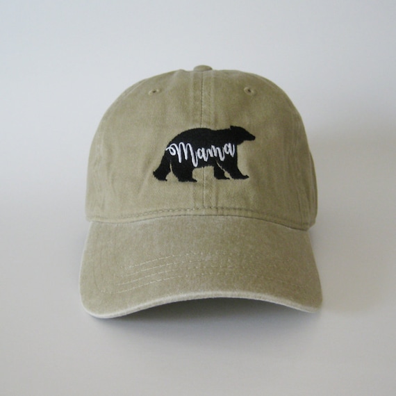 Mama Bear Cap Mama Bear Hat Embroidered Hat Dad Cap Dad Hat