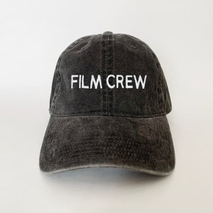 Film Crew Embroidered cap hat black baseball cap dad hat dad cap washed hat