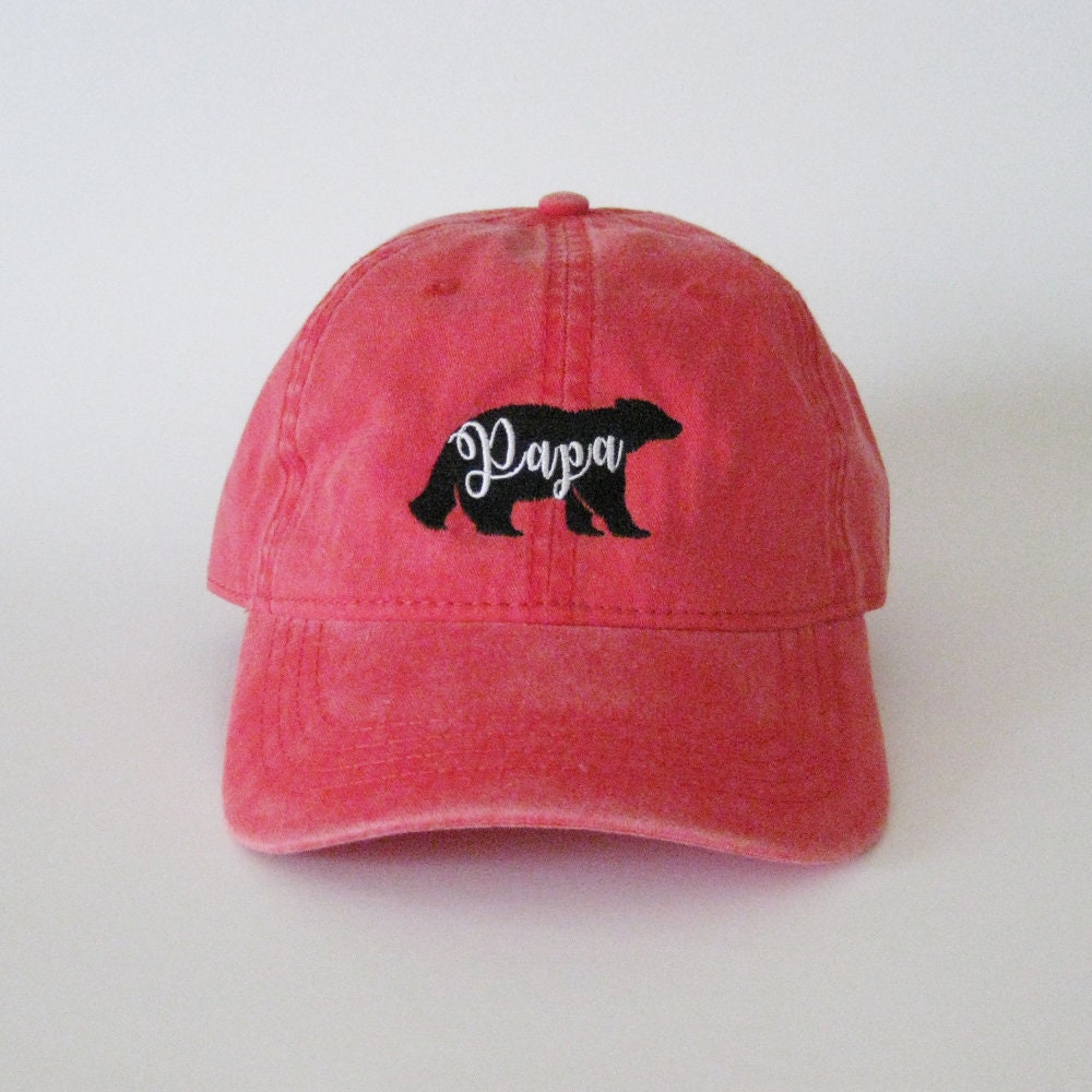 Papa Bear Hat Papa Bear Cap Embroidred 