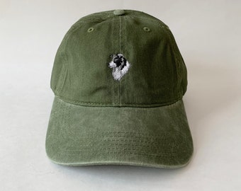 Border Collie Embroidered Cap Collie cap dog cap dog hat dad hat