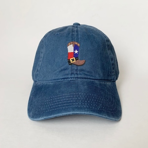 Texas State Flag Boot Embroidered Cap Texas Cap Texas hat baseball cap father&#39;s day gift