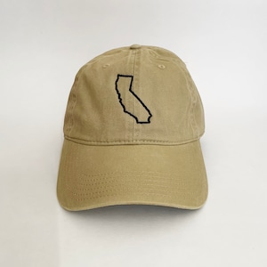 California Map Cap CA hat baseball hat map cap embroidered ballcap