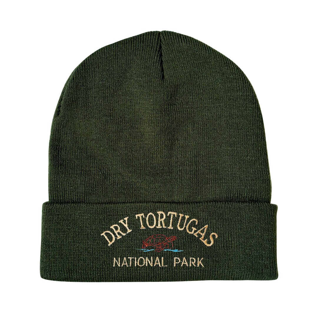 Dry Tortugas National Park Beanie Dry Tortugas National Park Trucker Hat: Woven Arrowhead Patch main image 4