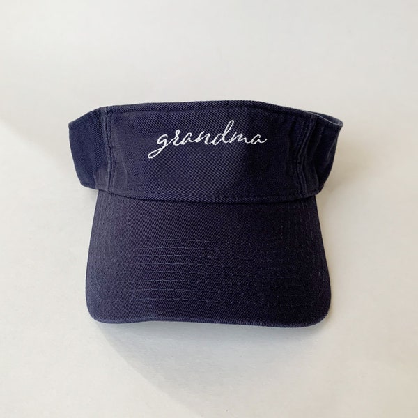 Grandma Cap grandma Visor embroidered cap Summer Hat