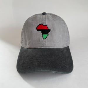 Afrika-Flaggen-Karte gestickte Kappe Hut Baseball Mütze Rasta