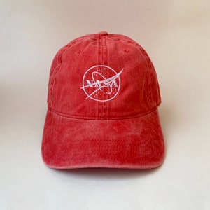 NASA Outline Embroidered Cap Dad cap dad hat dad baseball cap nasa cap nasa hat