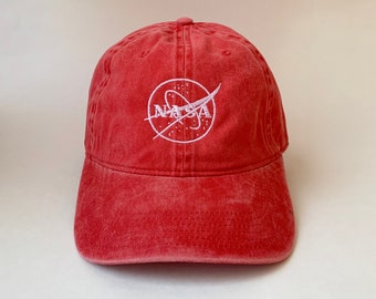NASA Outline Embroidered Cap Dad cap dad hat dad baseball cap nasa cap nasa hat