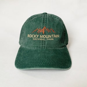 Rocky Mountain National Park Embroidered Cap hat baseball hat nature hat mountain hat travel hat