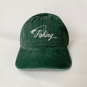 Fly Fishing Embroidered Cap Embroidered Hat baseball cap dad cap