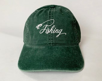 Fly Fishing Embroidered Cap Embroidered Hat baseball cap dad cap