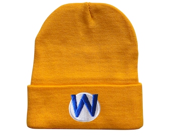 Wario Embroidered Beanie Halloween Beanie Costume Beanie Winter Beanie