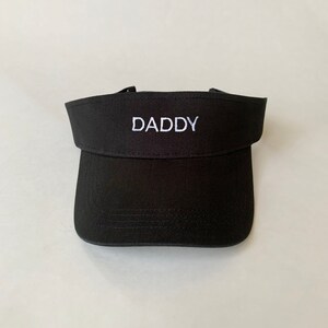 Daddy Embroidered Visor Cotton Visor father&#39;s day gift dad gift