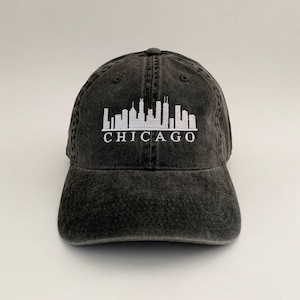 Chicago Skyline Cap Mütze Basecap Schirmmütze bestickt