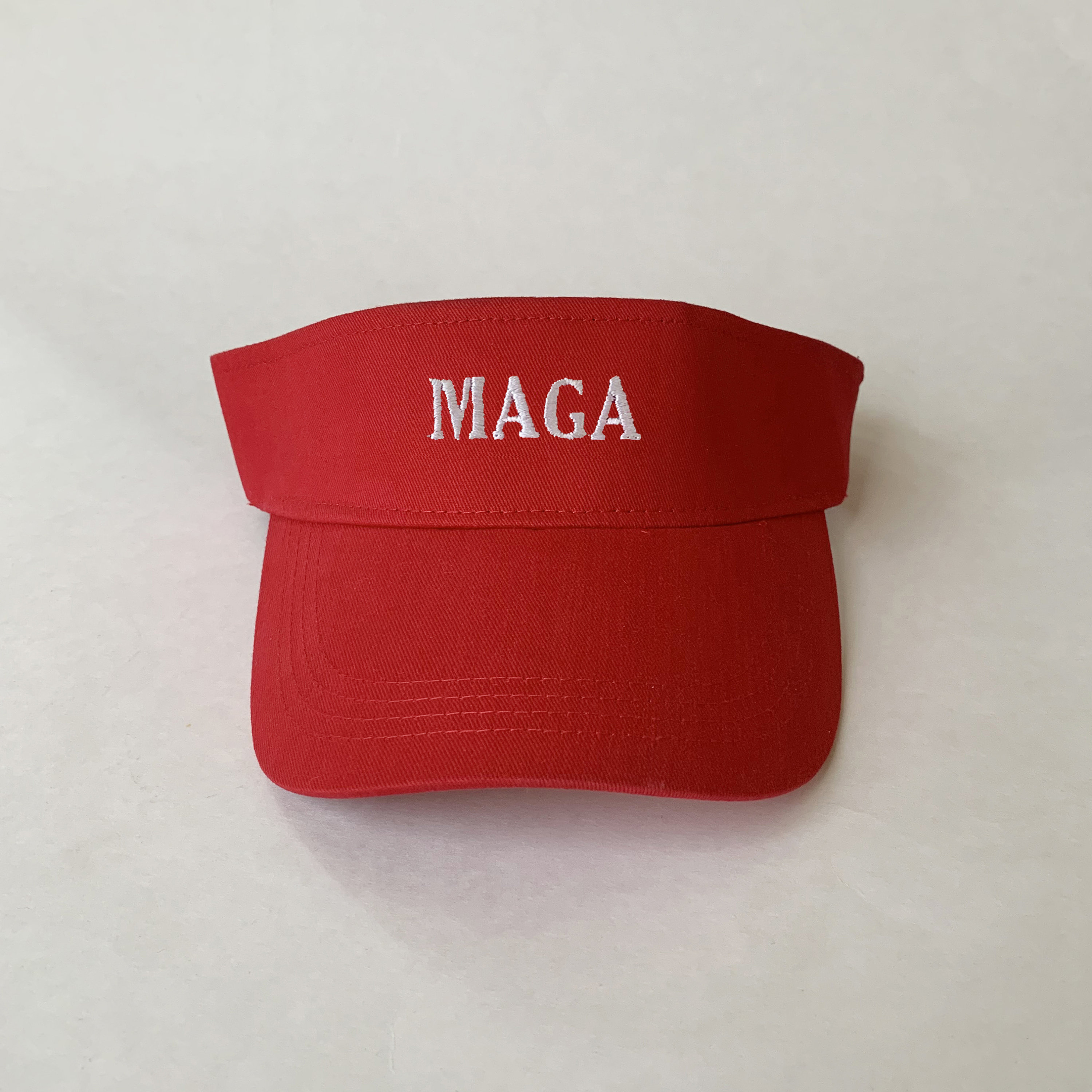 MAGA Embroidered Visor Make America Great Again Hat Patriot Cap