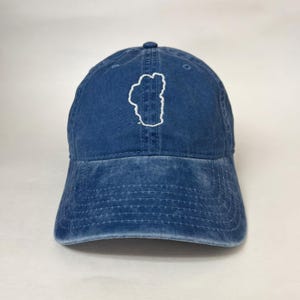 Lake Tahoe Umriss gestickte Kappe Mütze Baseballmütze Map Cap bestickte Ballkappe
