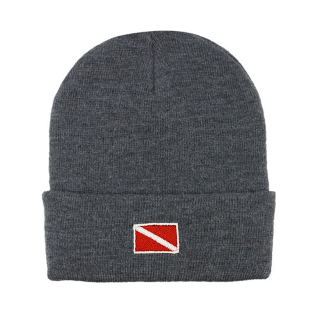 Scuba Dive Flag Embroidered Beanie Winter Beanie Etsy