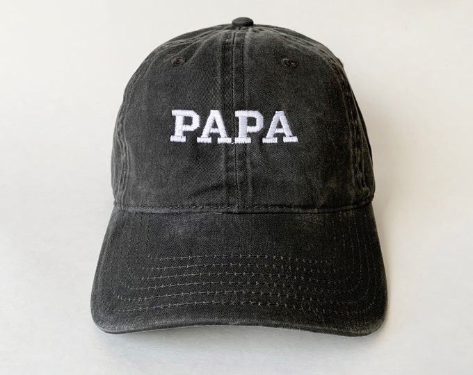 Papa embroidered cap baseball cap dad cap father hat dad gift dad hat