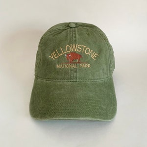 Yellowstone National Park Embroidered Cap hat baseball hat nature hat mountain hat camping hat