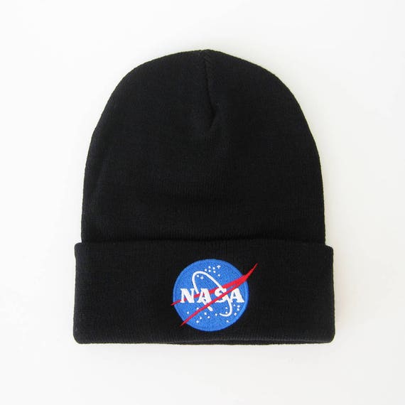 Nasa Logo Embroidered Beanie Hat - Etsy 
