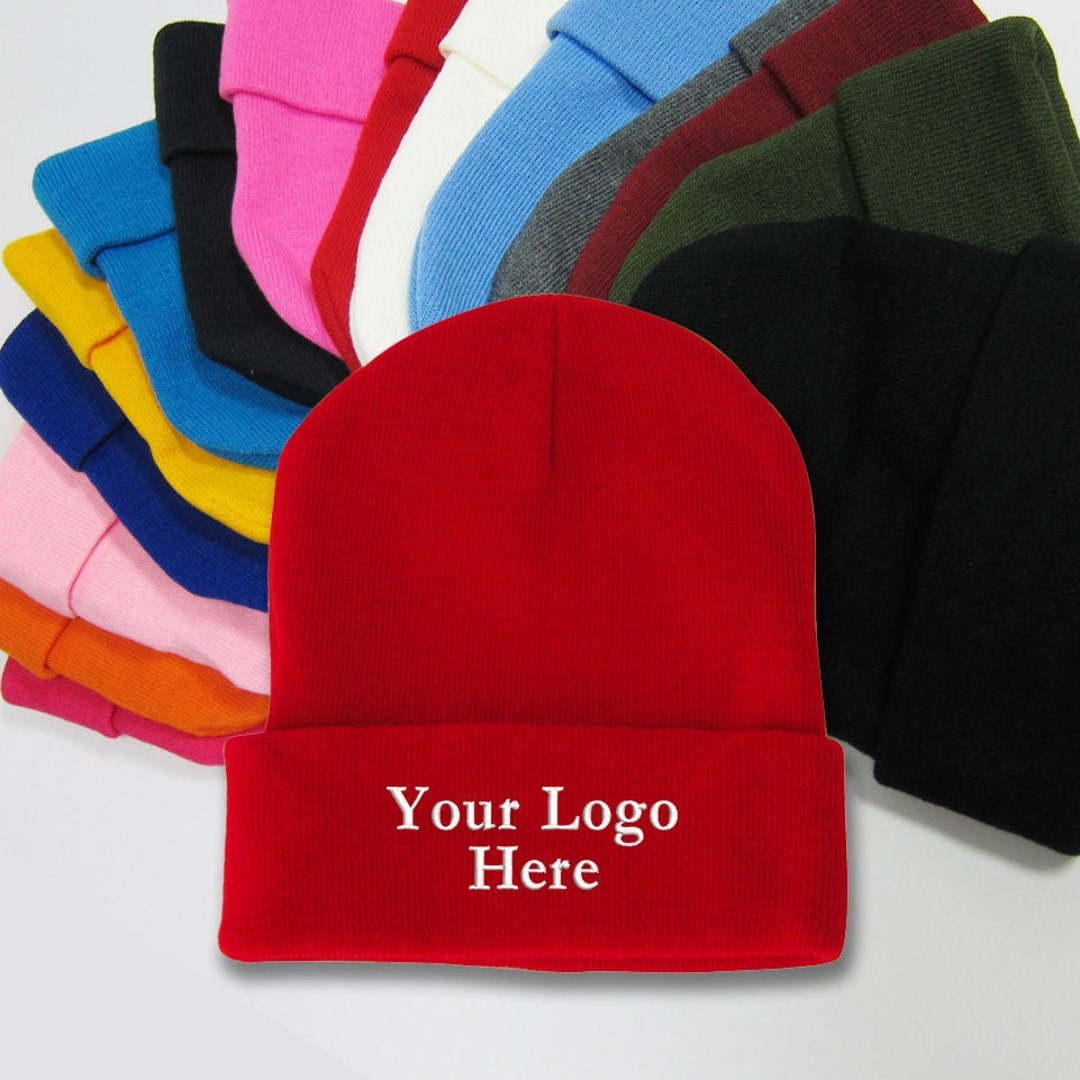 thumbnail image 2 of Custom Embroidered Beechfield Beanie - Personalize With Text & Logo (Cuffed Or Plain) 2 of 6