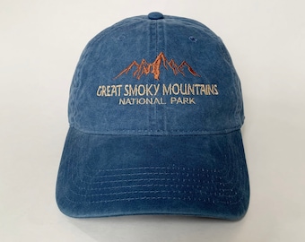 Great Smoky Mountains National Park Embroidered Cap hat baseball hat mountain hat camping hat nature hat