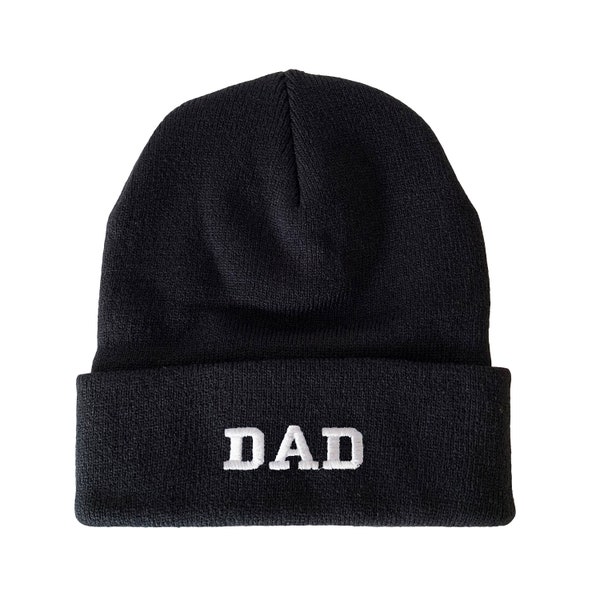 Dad Embroidered Beanie Winter Hat