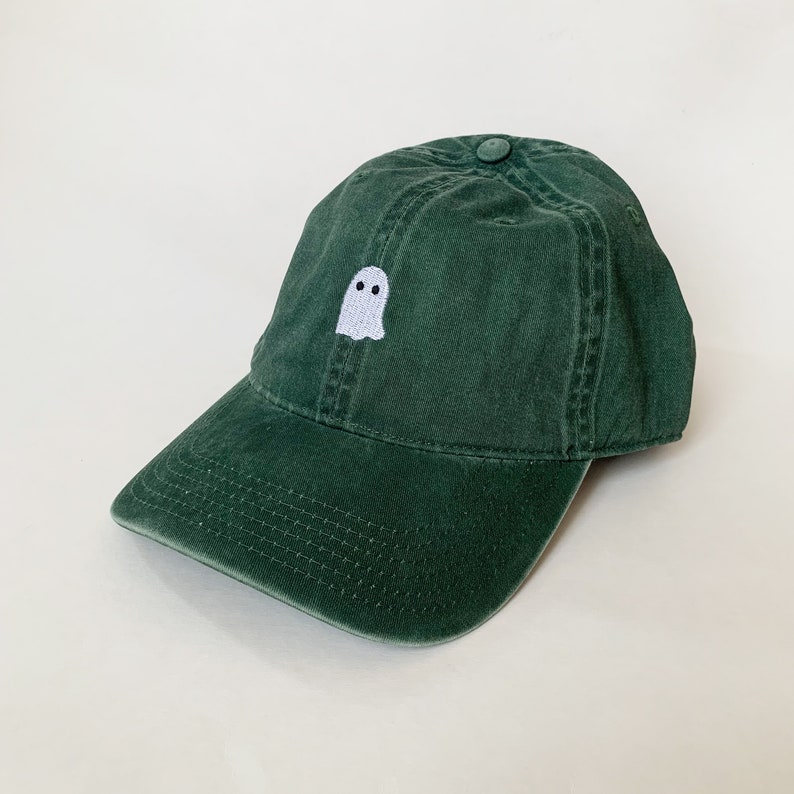 Ghost Halloween Cap Ghost Cap Dad Cap Halloween Costumes Embroidered Hat image 5