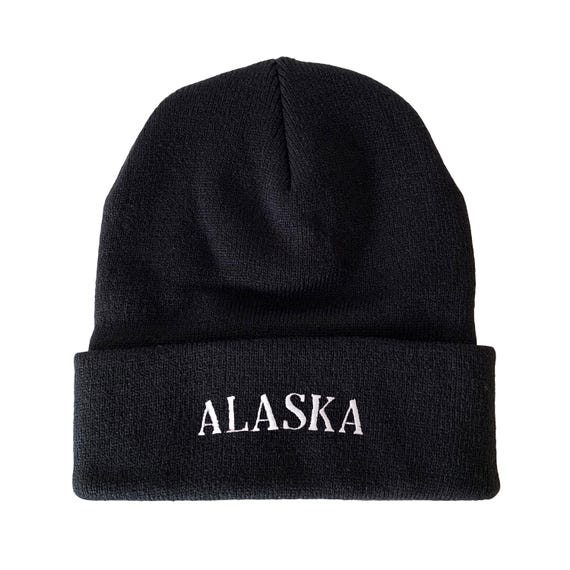Alaska Embroidered Beanie Winter Hat Beanie Hat City Beanie