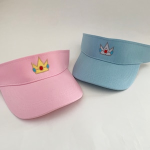Princess Peach / Daisy / Rosalina Crown Halloween Cap Tiarra Visor Halloween Costumes Embroidered Cotton Visor