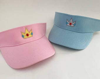 Princess Peach / Daisy / Rosalina Crown Halloween-pet Tiarra vizier Halloweenkostuums geborduurd katoenen vizier